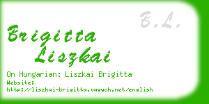 brigitta liszkai business card